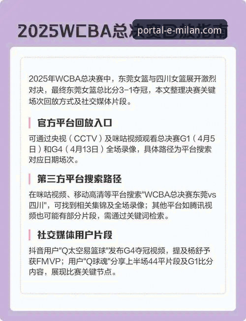 如何通过专业体育平台深度解析一场创纪录的WCBA总决赛？